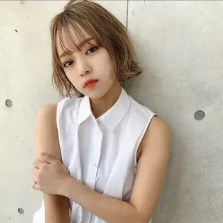 ミディアム カラー ヘアアレンジ 💥メンズ特化美容師 "小林 海斗"💥のヘアスタイル