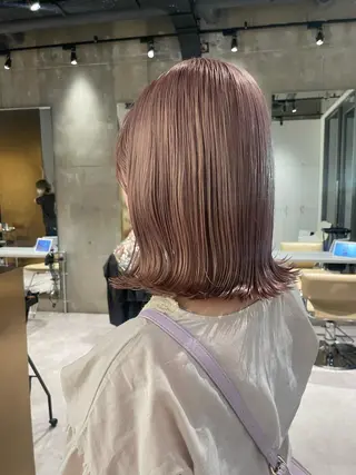 ミディアム カラー パーマ 海外レイヤー 🇺🇸/ヒナコのヘアスタイル