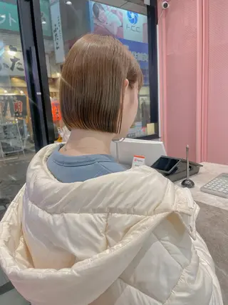 ショート Misaki /ボブ/縮毛矯正のヘアスタイル