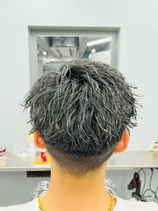 ショート パーマ メンズ icon Blue所属・池袋メンズパーマ フェード純平のヘアスタイル