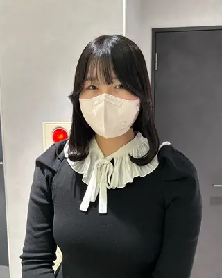 ミディアム 寺川留以 /カットモデル募集中のヘアスタイル