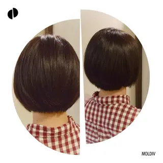 ショート カラー ✨縮毛矯正✨髪質改善 ナカシマ ユミのヘアスタイル