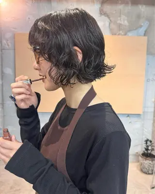 ミディアム パーマ casey mayuのヘアスタイル