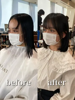 ミディアム 【1日2名様限定】 AFLOAT白川雄副のヘアスタイル