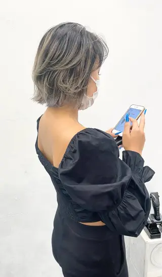 ショート カラー パーマ ヘアアレンジ メンズ nico TOKYO 渋谷所属・ブリーチ　ハイトーン 特化🌈フジタハルキのヘアスタイル