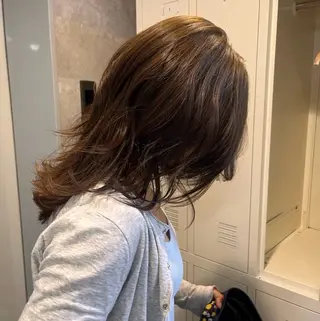 セミロング カラー ヘアアレンジ 透明感艶カラー💖 kotomiのヘアスタイル