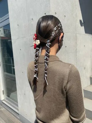 セミロング 佐伯 和佳のヘアスタイル