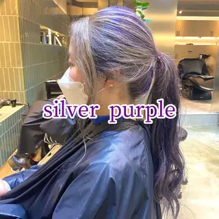 ロング カラー ボブ・レイヤー 田中 励也のヘアスタイル