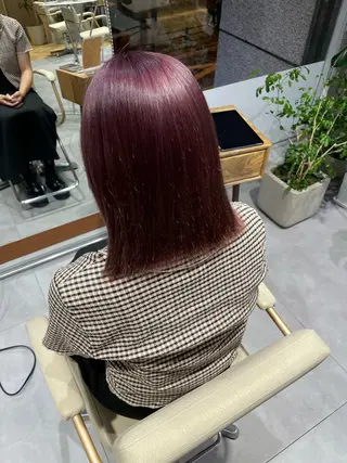 ミディアム カラー かわにし ひなた🐰のヘアスタイル