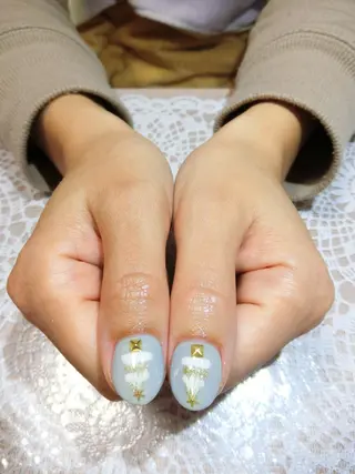 ネイル 🌙都岡 ムーンネイルのネイルデザイン