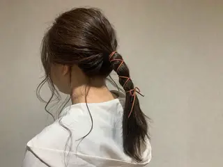 ロング カラー ヘアアレンジ yamauchi mikuのヘアスタイル