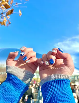 ネイル 𝑌𝑈𝑈𝐾𝐴 /ワンホン/量産型のネイルデザイン