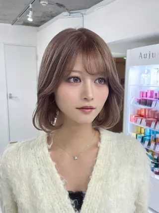 ミディアム loa所属・🦋韓国hair🦋 エクステ店長sakiのヘアスタイル