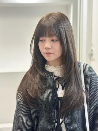 セミロング カラー パーマ 広島/美髪矯正/ 髪質改善/tamのヘアスタイル