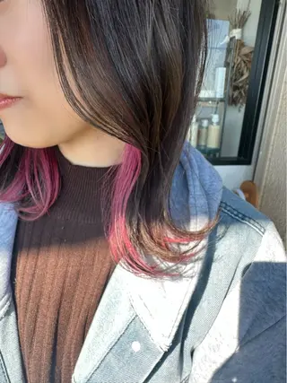 ミディアム 藤本 静香のヘアスタイル