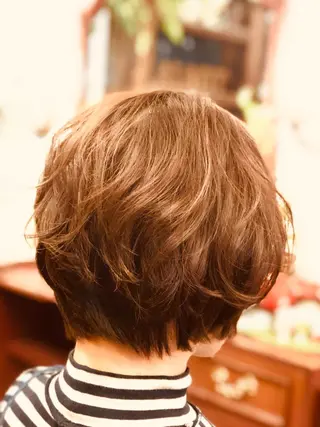 ミディアム カラー パーマ ヘアアレンジ alato hair所属・藤田 卓治のヘアスタイル