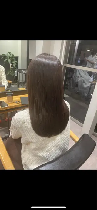 ロング 韓国風/オシャレ /縮毛矯正/滝口琴未のヘアスタイル