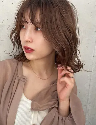 ミディアム カラー ヘアアレンジ ヘアー.ネイル二刀流 misa🫧のヘアスタイル