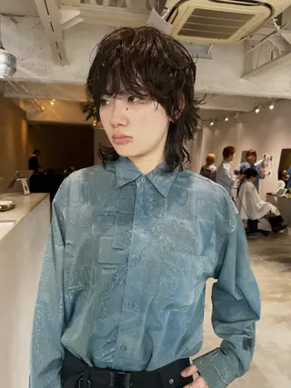 ミディアム パーマ ホリバ ユカのヘアスタイル