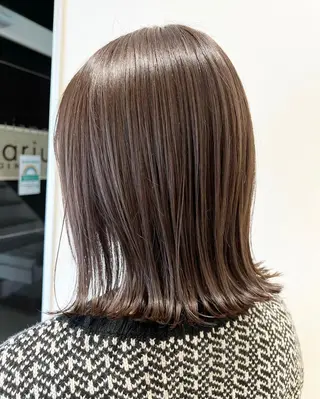 ミディアム カラー ヘアアレンジ 韓国レイヤー🖤🤍 /うえのゆずのヘアスタイル