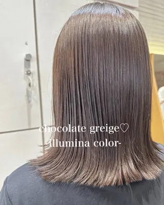 ミディアム 美髪矯正/渡辺 りんのヘアスタイル