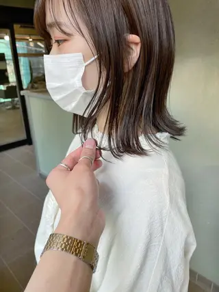 ミディアム カラー HIROKI ” stylistのヘアスタイル