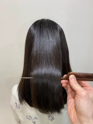 ロング コテ巻き風パーマ/ 髪質改善/河島恭平のヘアスタイル