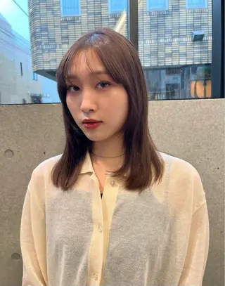 ミディアム カラー 似合わせ特化/レイヤ ーカット/mikuのヘアスタイル