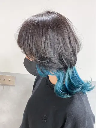 ミディアム 常山 篤志のヘアスタイル