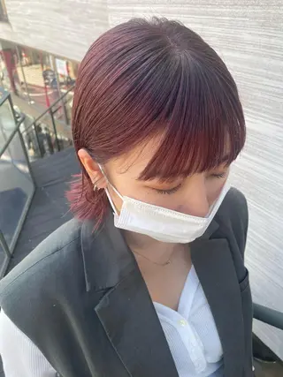 ミディアム カラー 韓国風/オシャレ /縮毛矯正/滝口琴未のヘアスタイル