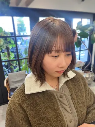 ミディアム 加藤 真穂のヘアスタイル