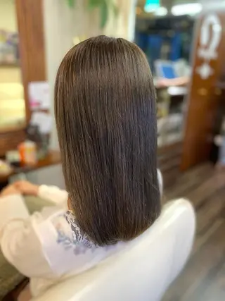 ミディアム カラー ヘアアレンジ 加藤 瑠美のヘアスタイル