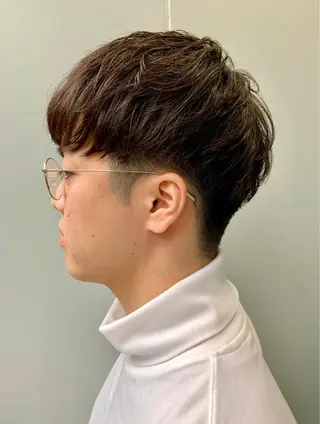 ショート カラー パーマ メンズ ainico.所属・明治神宮前 NANAMIのヘアスタイル