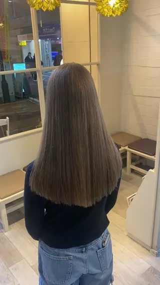 ロング ハイトーン/レイヤー カット/TAKEのヘアスタイル