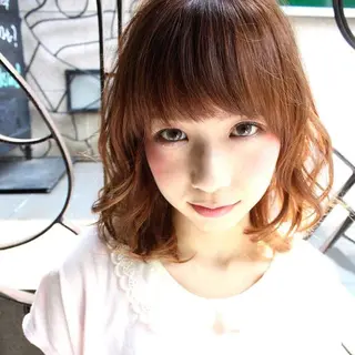 ショート ミディアム セミロング カラー パーマ ヘアアレンジ 美容室tuuli 大名店所属・tuuli トゥーリのヘアスタイル