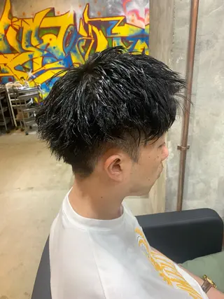 パーマ メンズ ⚡️メンズパーマ特化 mens支持◎/忠地のヘアスタイル