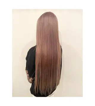 ロング カラー やました りなのヘアスタイル