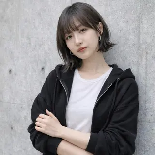 ミディアム カラー 一ノ瀬 暁のヘアスタイル