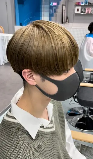 ショート メンズパーマ/ メッシュ📍ユリのヘアスタイル