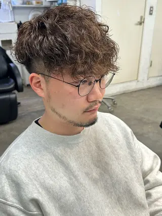 パーマ メンズ fifth men's原宿所属・fifth/原宿/ シャドウパーマ/カズのヘアスタイル