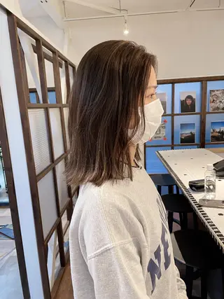 ミディアム カラー 高橋 愛美のヘアスタイル