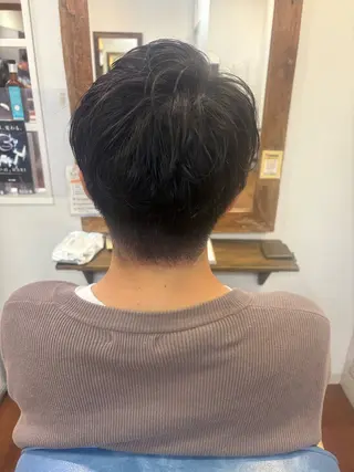 ショート パーマ メンズ 宮越 えこのヘアスタイル