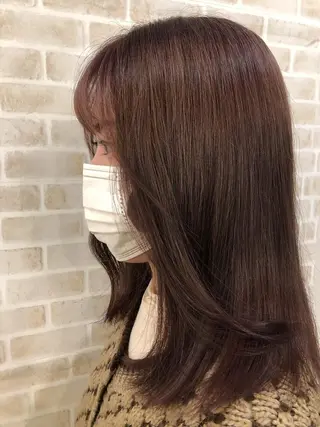 ミディアム カラー 髪質改善美容師🐥 艶だし職人/薄野大輔のヘアスタイル