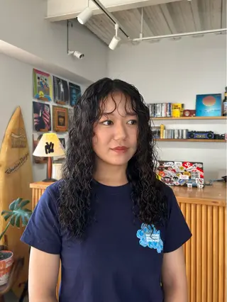 パーマ AOI✖️ BY MY SIDEのヘアスタイル