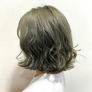 ミディアム ヘアアレンジ 吉田 桃夏のヘアスタイル