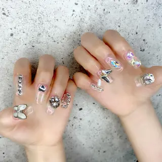 ロング カラー パーマ ヘアアレンジ メンズ キッズ ネイル マツエク・マツパ Salon Ｋのネイルデザイン