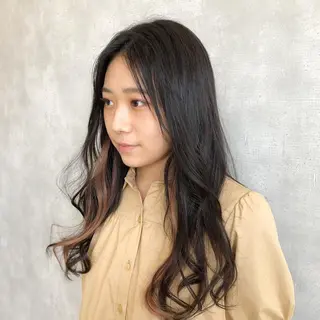 ロング hair make belle所属・國生 香織のヘアスタイル