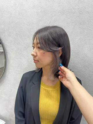 ミディアム Una並木坂　透明感カラー&髪質改善&韓国ヘア所属・モテ髪美容師♡ ひなたのヘアスタイル