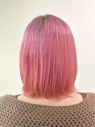 ミディアム カラー 古川 琴美のヘアスタイル