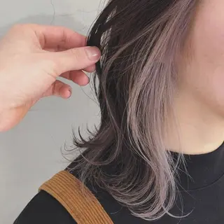 ミディアム カラー ブリーチカラーが人気 onnuのヘアスタイル